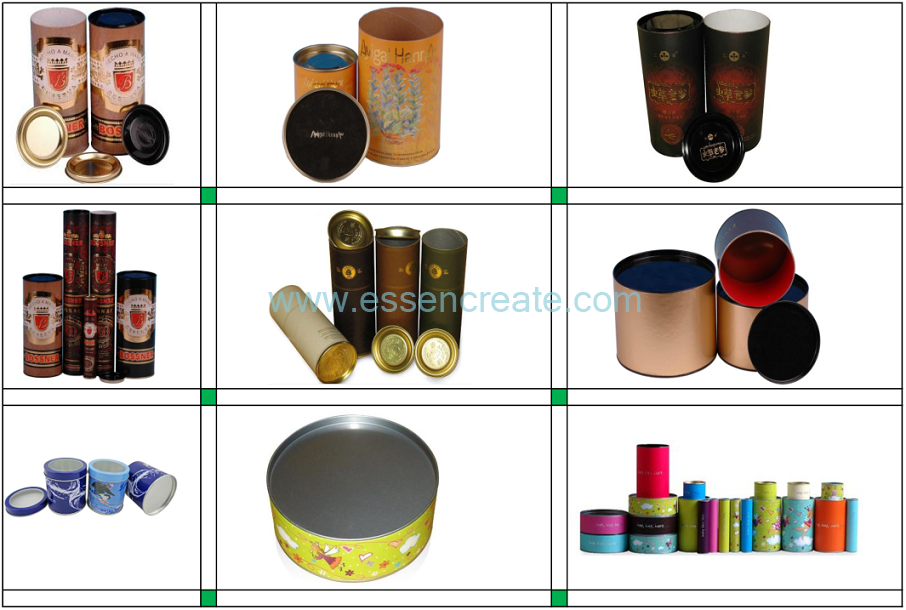 Paper Cans with Embossing Tin End
