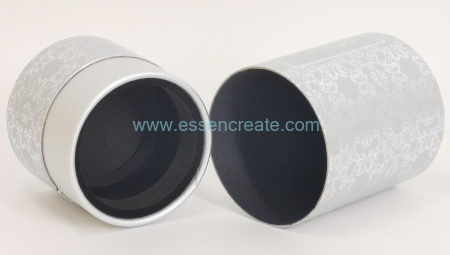 Rolled Edge Silver Paper Tube