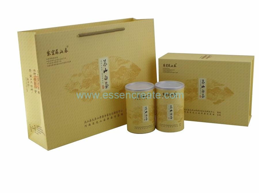 Tea Cans Packaging Luxury Cardboard Box with Gift Bag