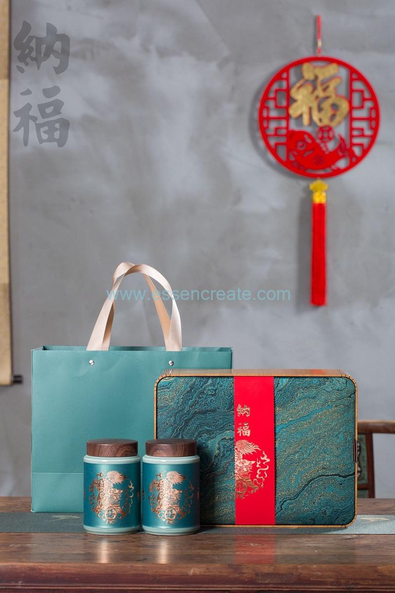 Exquisite hollow-carved wooden box tea packaging