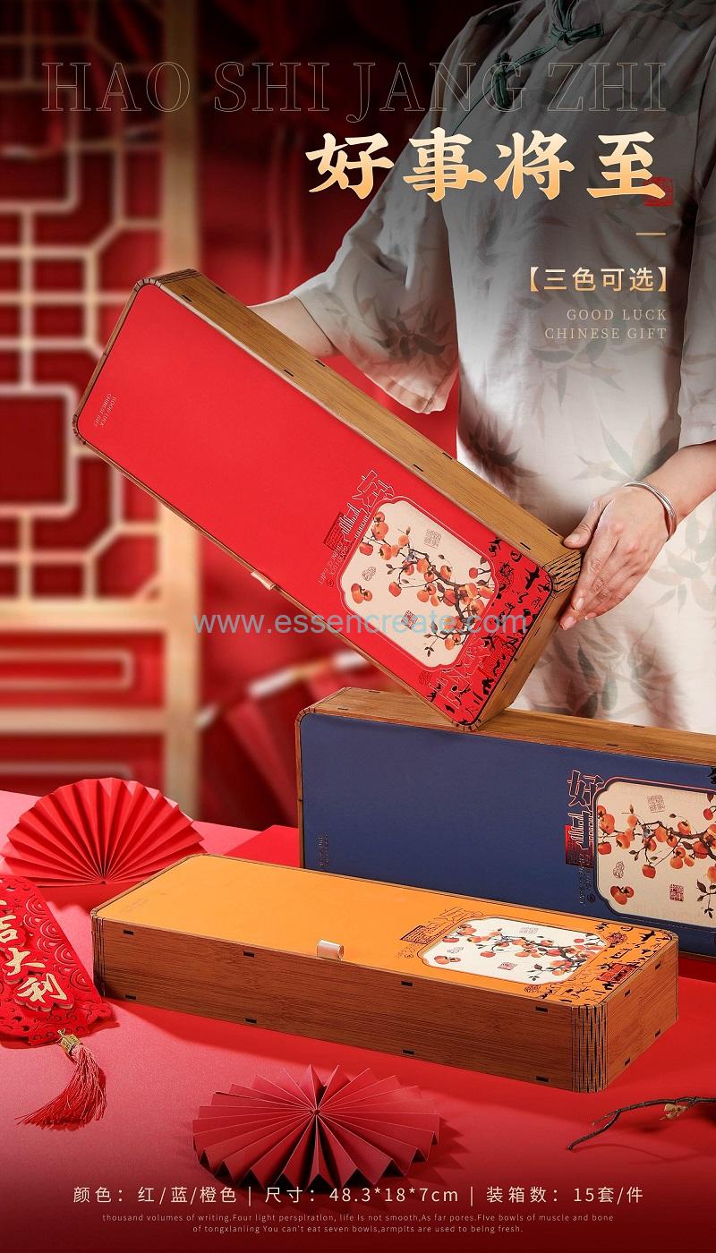 Exquisite hollow-carved wooden box tea packaging