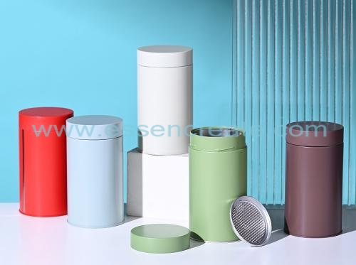 Tea Coffee Food Packaging Metal Cans with POE Lids