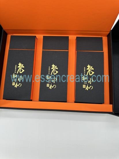 Custom High-End Clamshell Tea Gift Box Inside Small Box