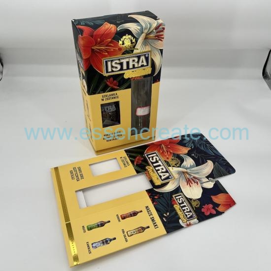 Foldable Cocktails Wine Glass Packaging Box